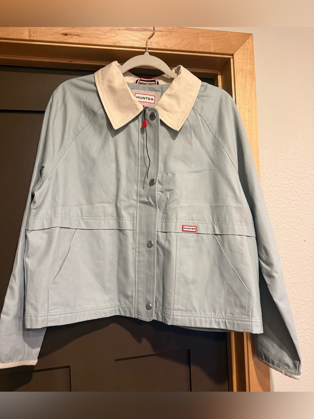 NWOT Hunter 100% Cotton Jacket with Cream Collar
